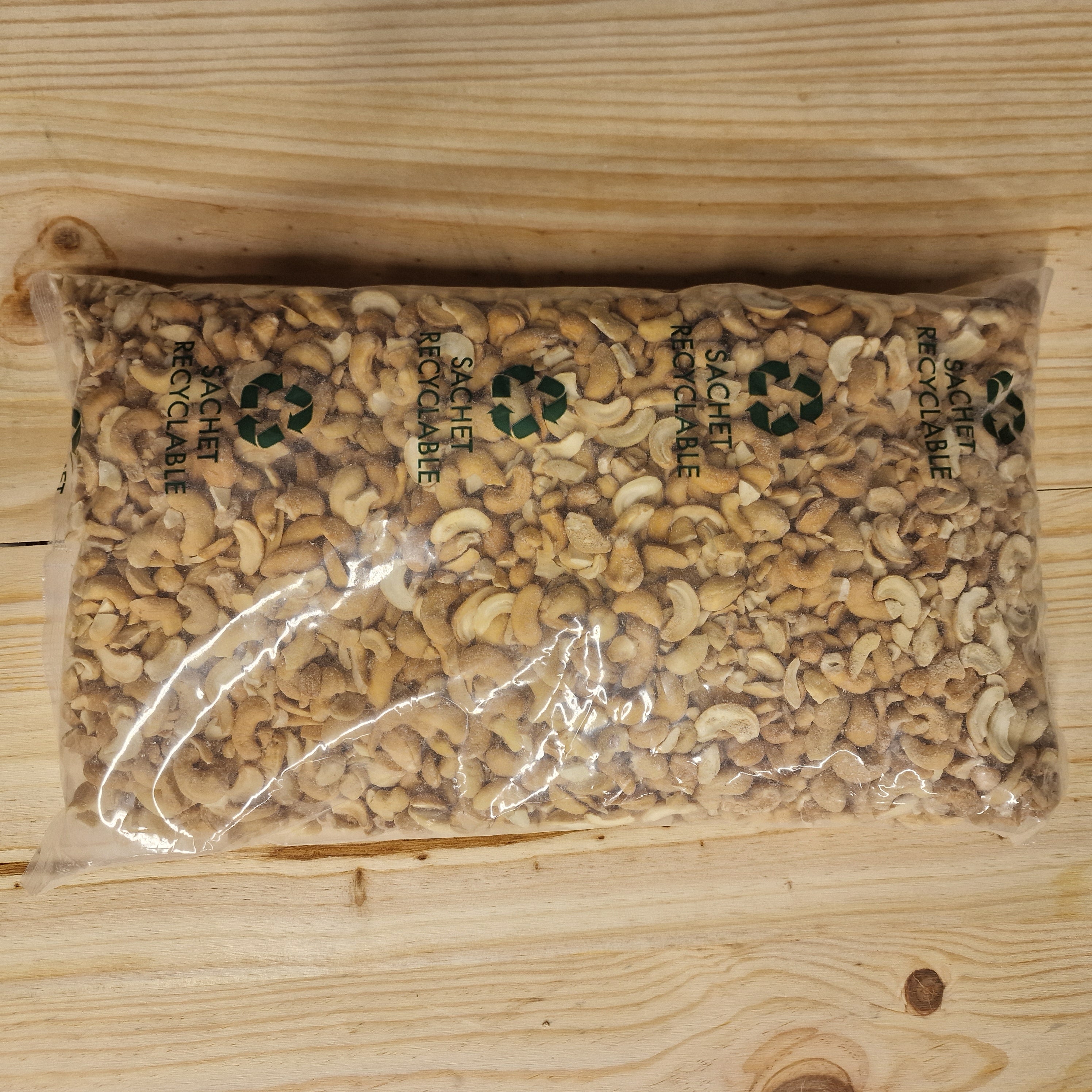 Noix de Cajou grillées biologiques en sachet recyclable 2,5 kg