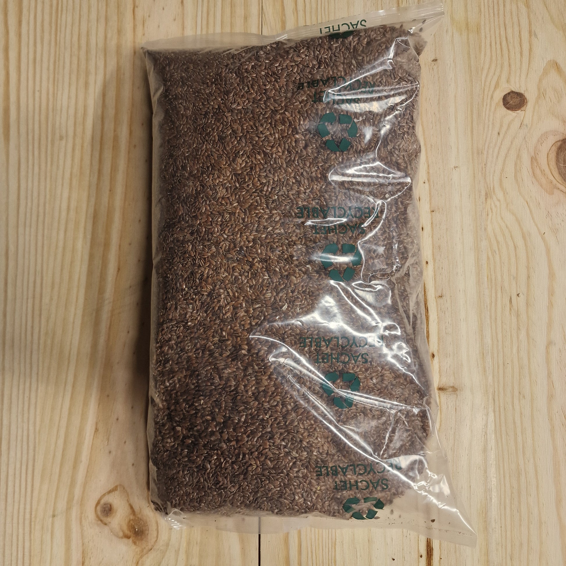 Graines de lin brun biologiques en sachet recyclable de 2.5 kg