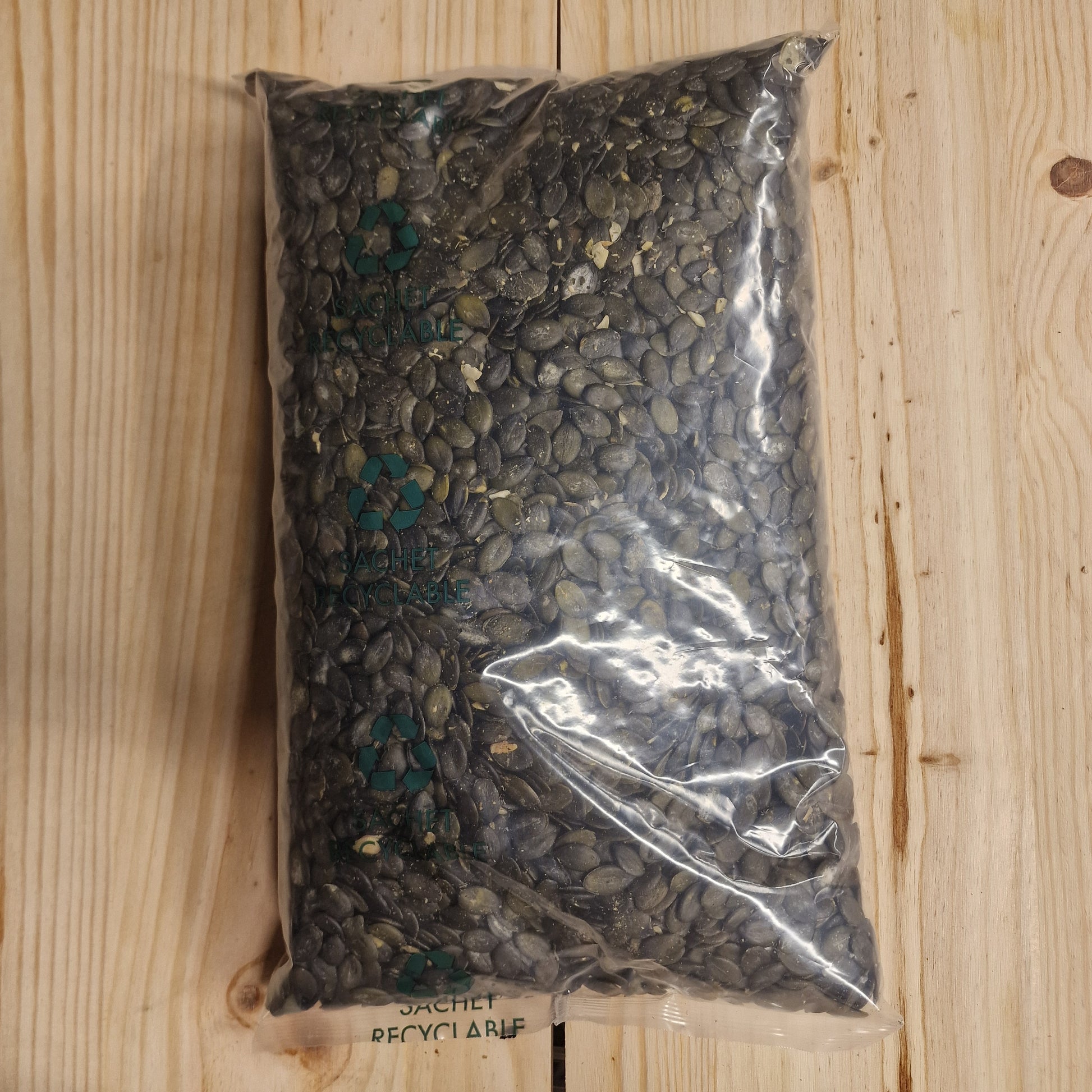 Graines de courge biologique en sachet recyclable 2.5 kg