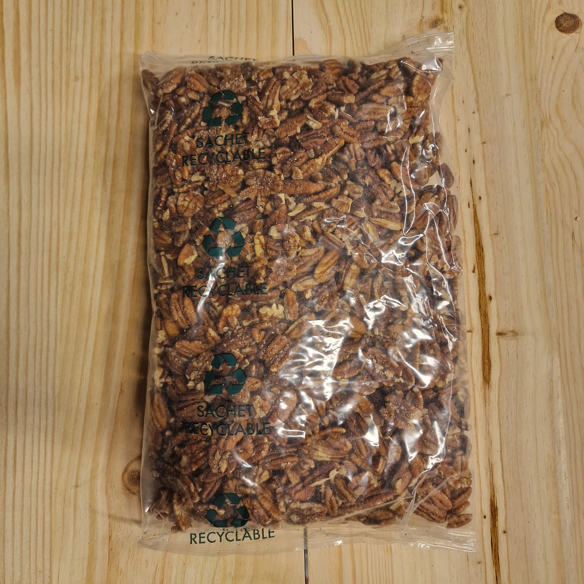 Noix de Pécan biologiques en sachet recyclable 2,5 kg