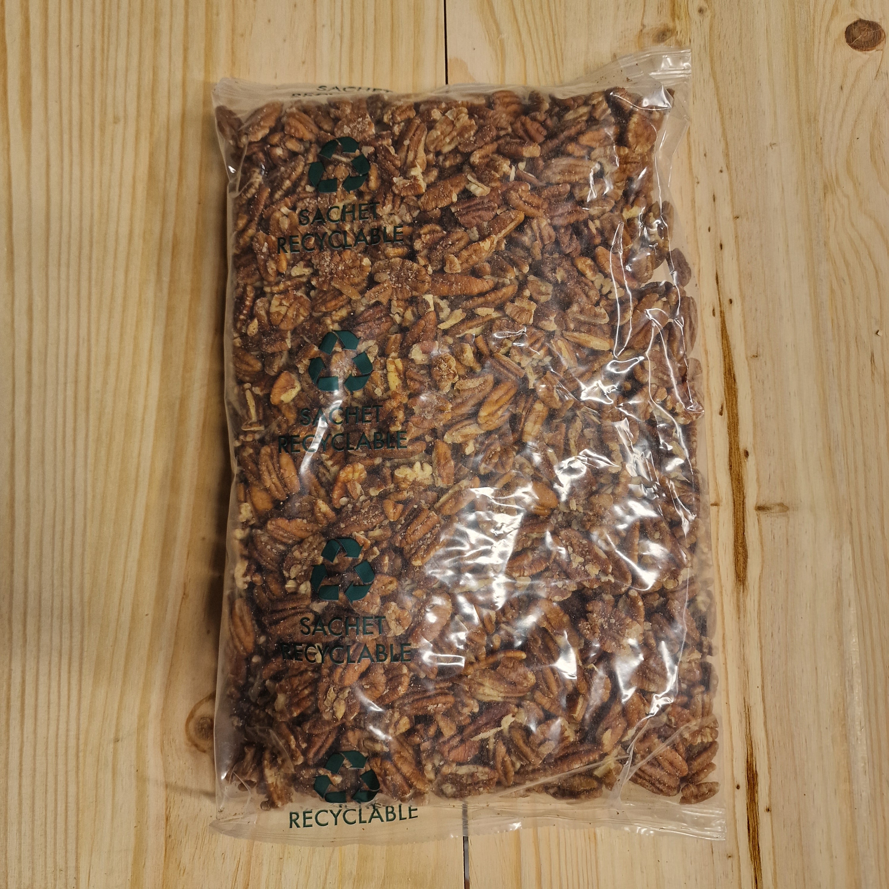Noix de Pécan biologiques en sachet recyclable 2,5 kg
