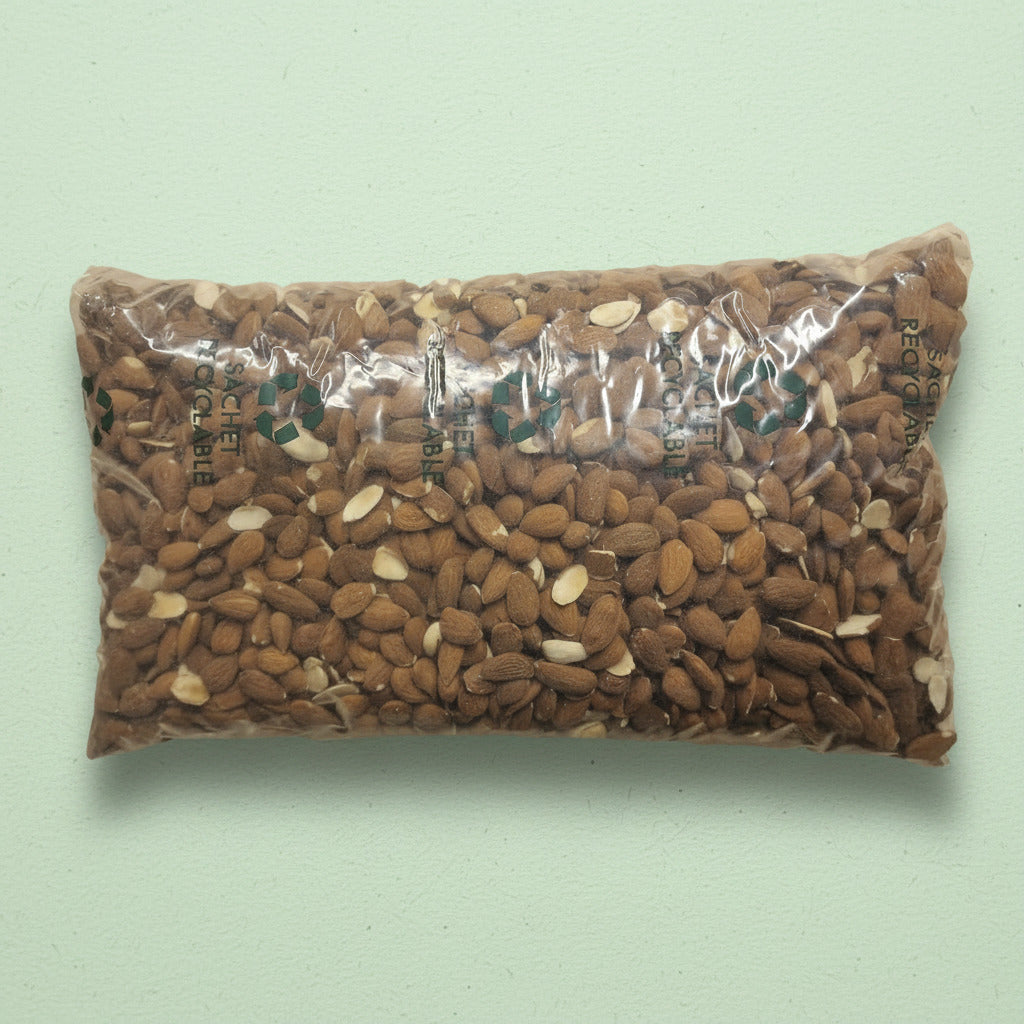 Amandes grillées biologiques en sachet recyclable 2,5 kg