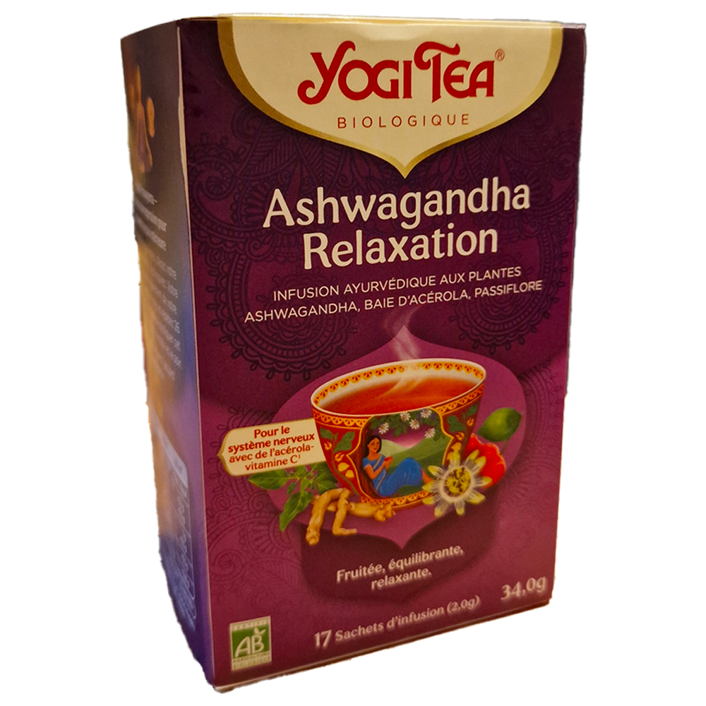 Infusion d'Ashwagandha Relaxation Yogi Tea Biologique