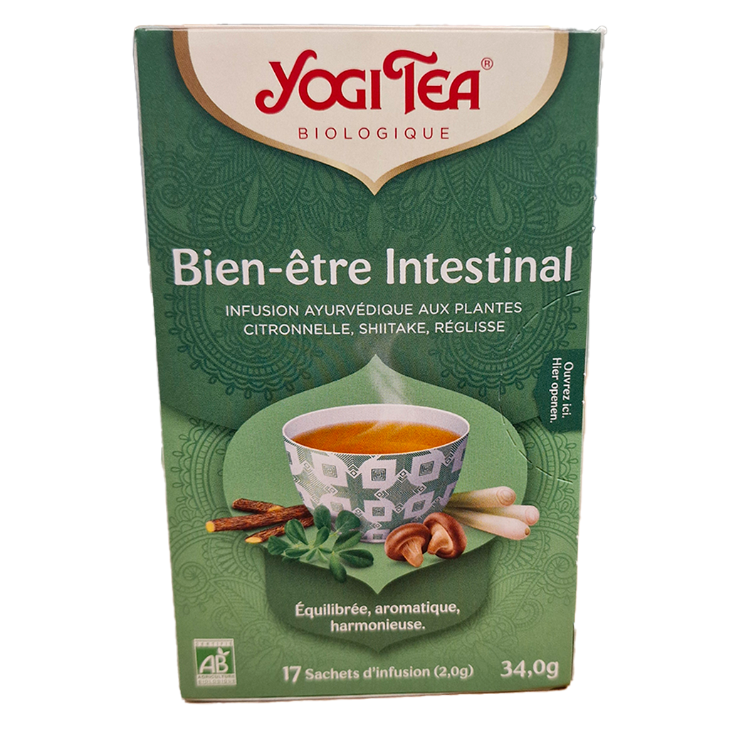 Bien être intestinal Yogi Tea infusettes biologiques