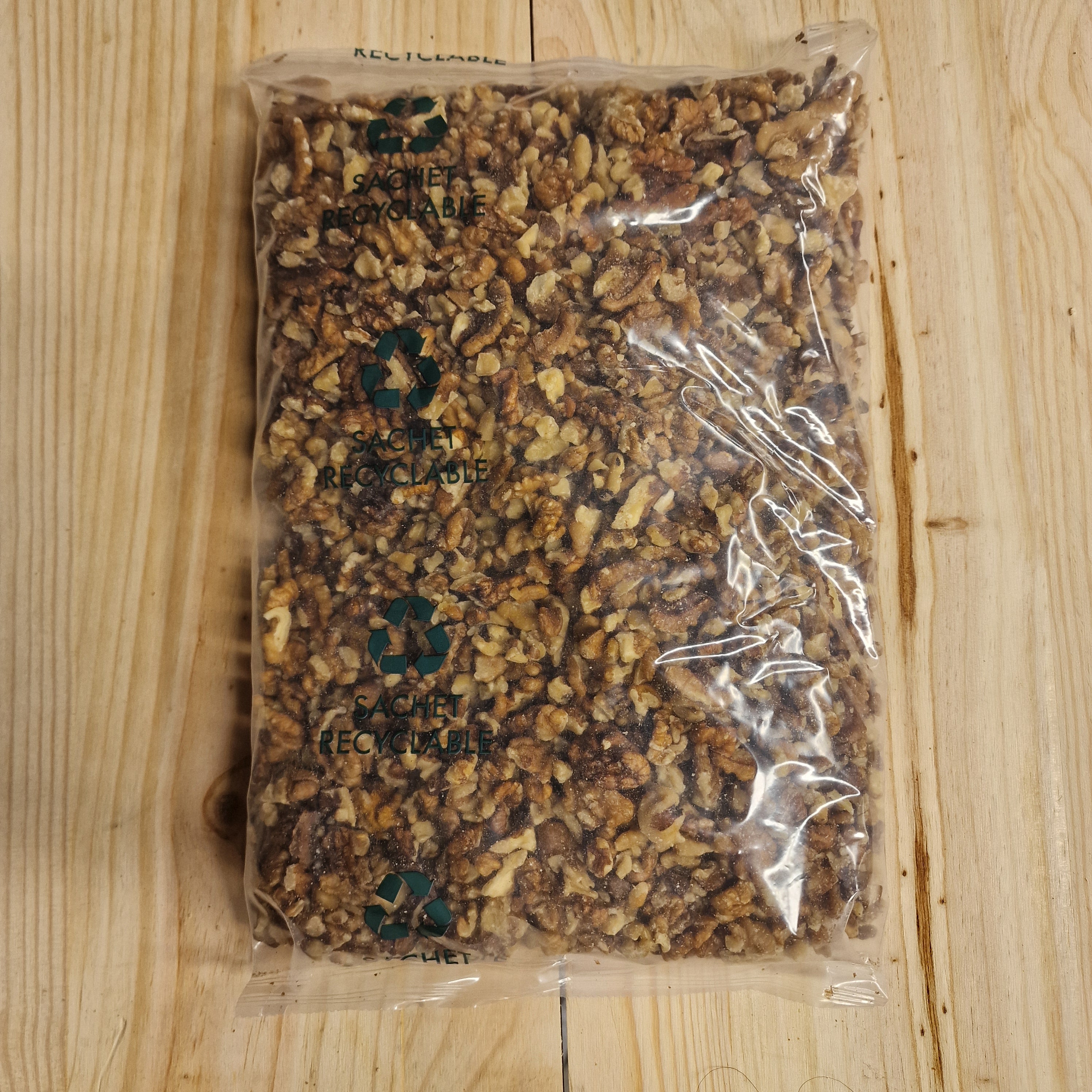 Cerneaux de noix biologiques en sachet recyclable 1,25 kg