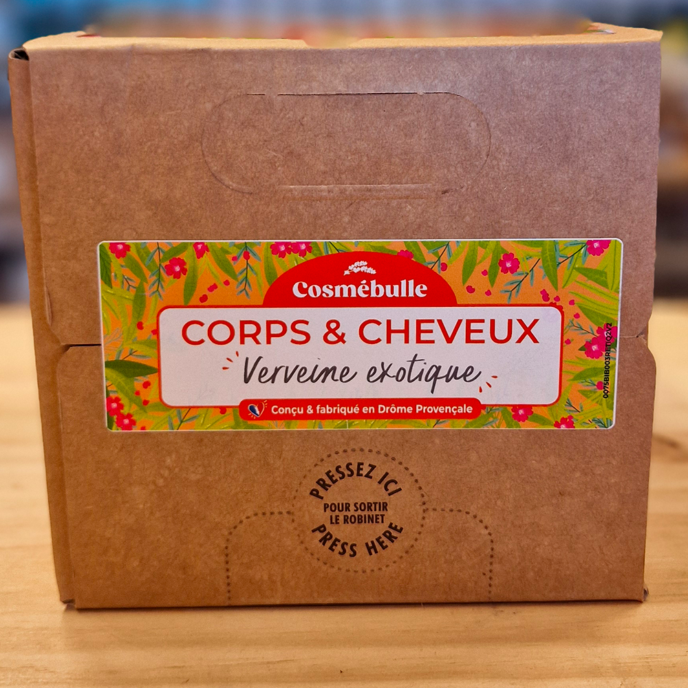 Corps & Cheveux Verveine Exotique – Certifié COSMOS Natural – Format Économique 3L 2