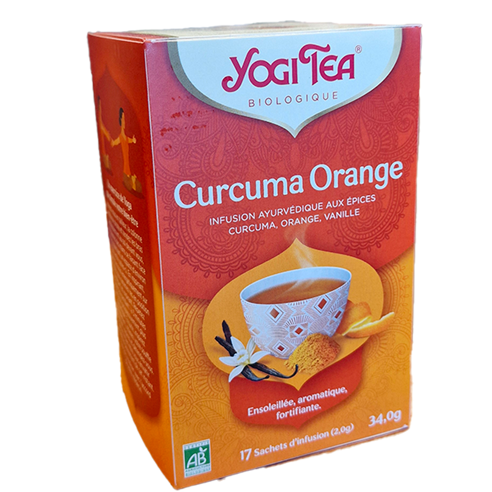 Infusion Curcuma Orange biologique Yogi Tea