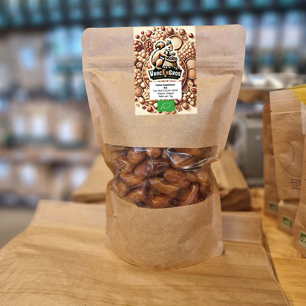 Dattes deglet nour dénoyautées BIO