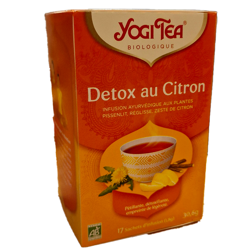 Infusion Detox au citron Yogi tea Biologique