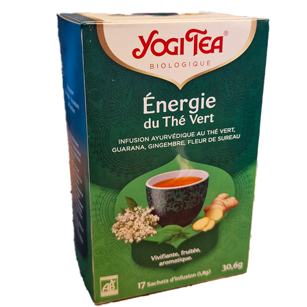 Infusion Energie du the vert Yogi Tea Biologique