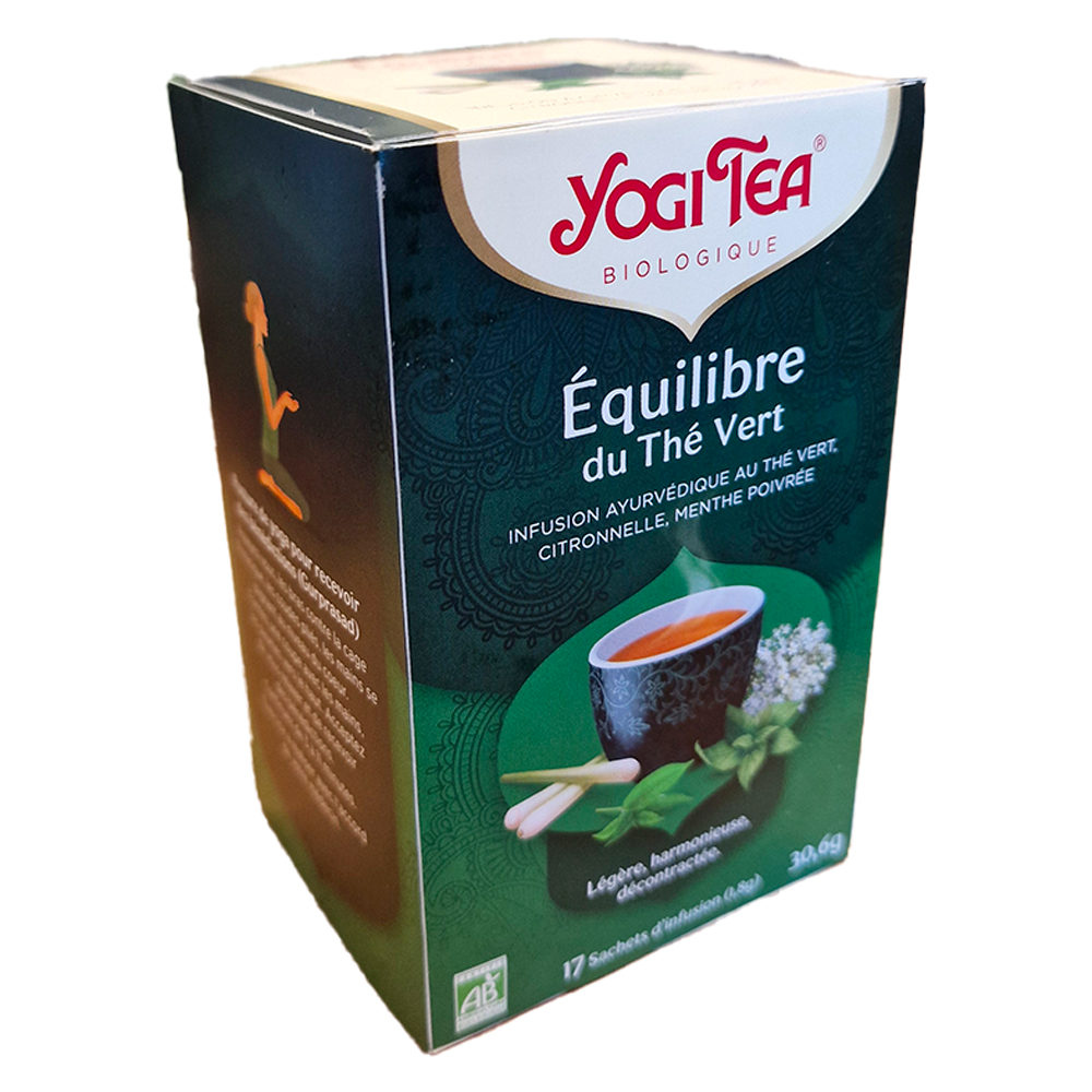 infusion Equilibre du thé vert biologique Yogi Tea