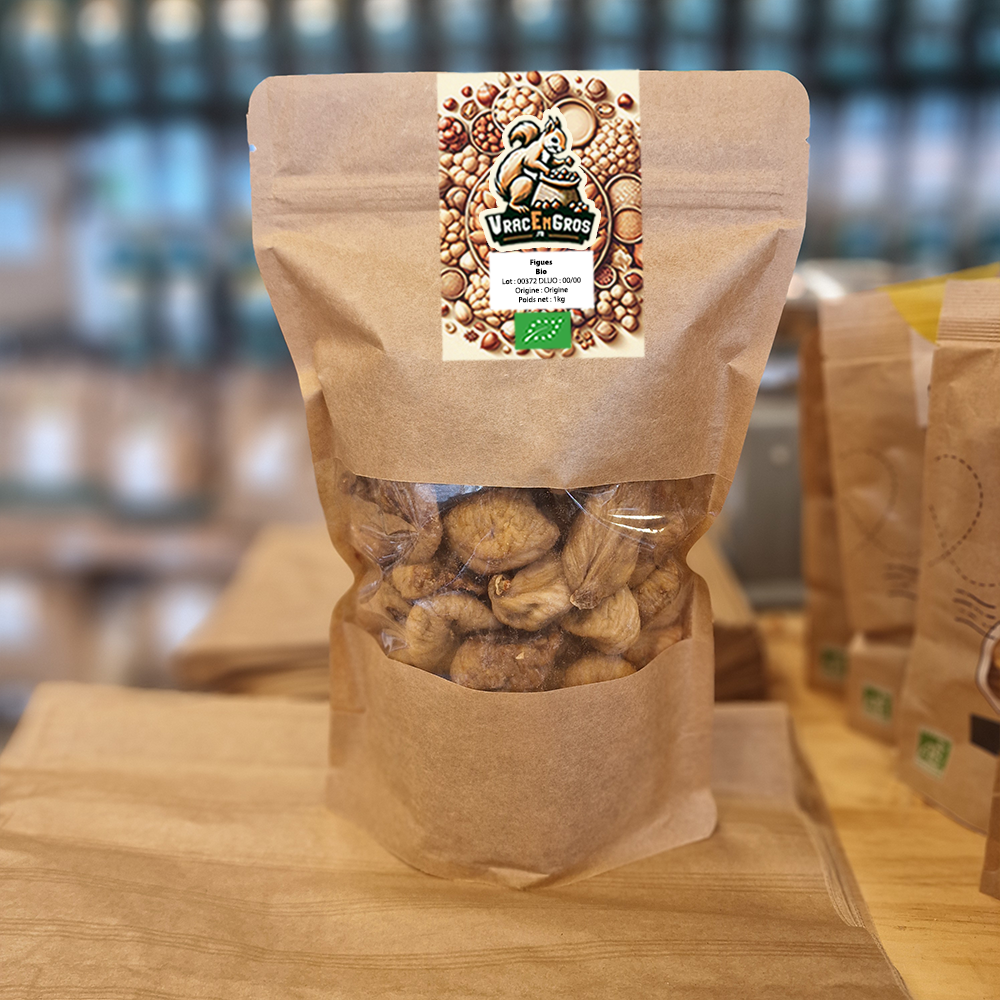 Figues séchées biologique en sachet kraft