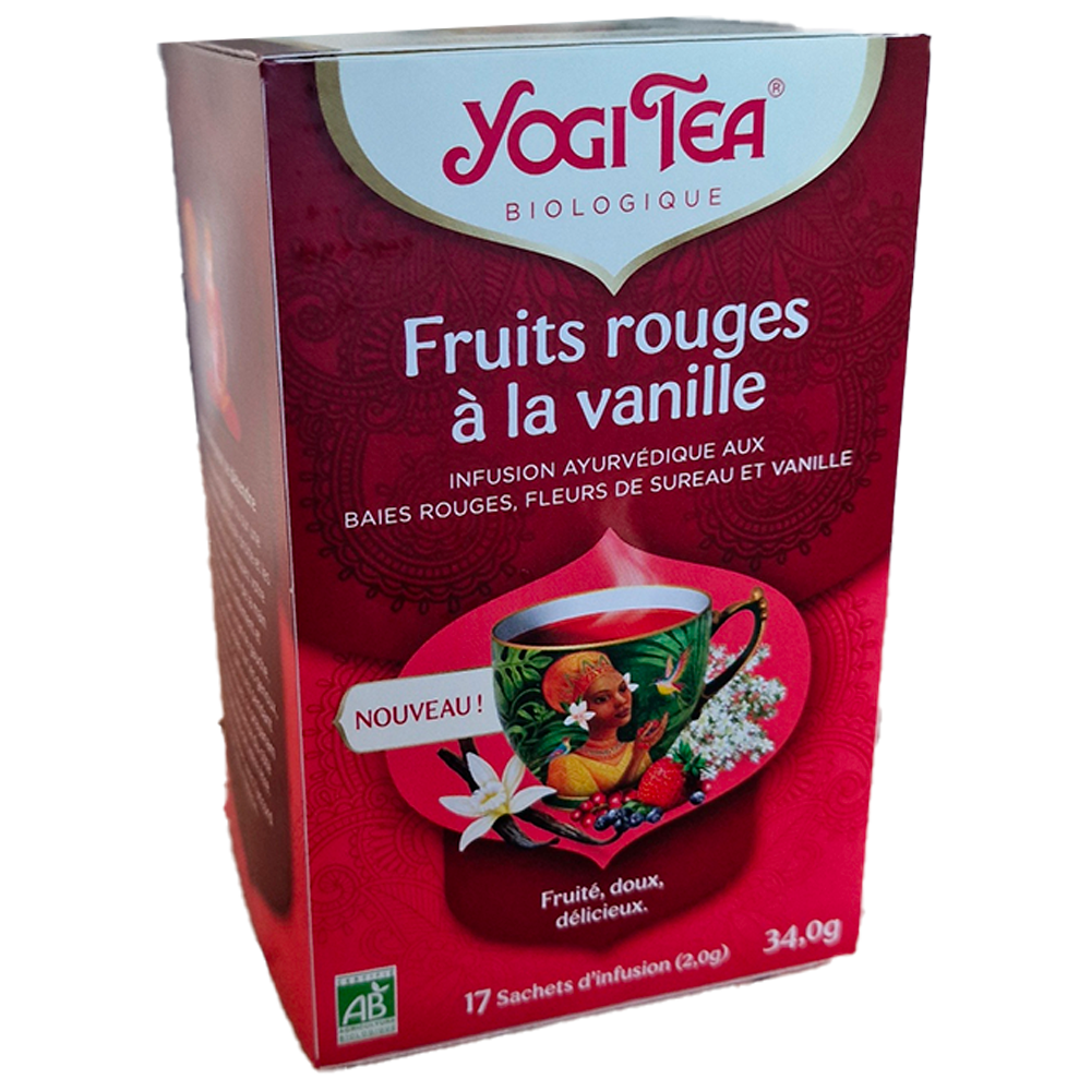 Infusion Fruits rouges à la vanille Yogi Tea biologique