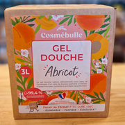 Gel Douche Abricot 3L – Certifié naturel – Format Économique & Écoresponsable