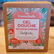 Gel Douche Douceur d’Argan Bio 3L – Certifié COSMOS Organic – Format Économique & Écoresponsable