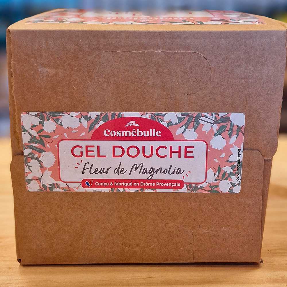 Gel Douche Fleur de Magnolia – Certifié COSMOS Natural – Format Économique 3L zéro déchets