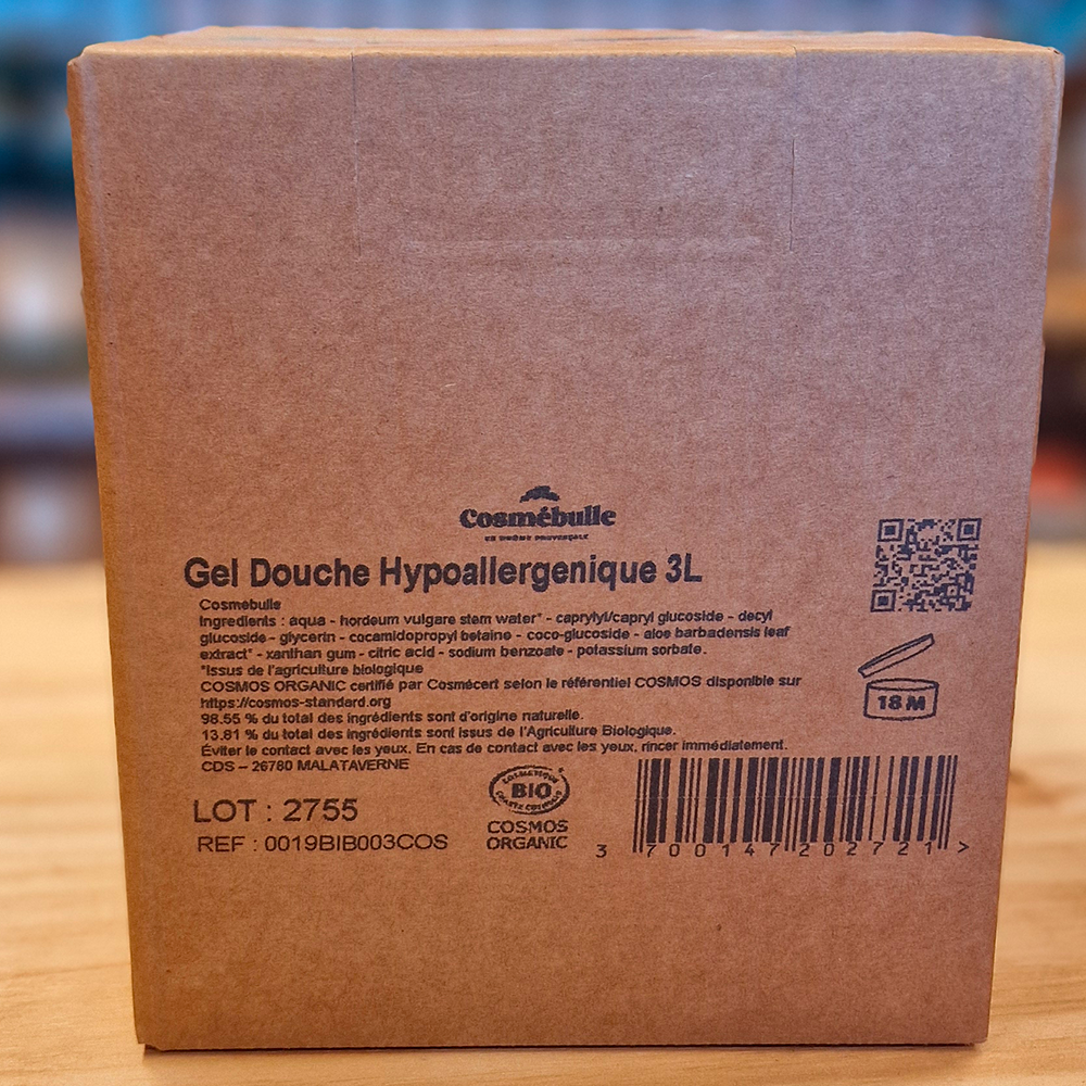 Gel Douche Hypoallergénique Bio – 3L