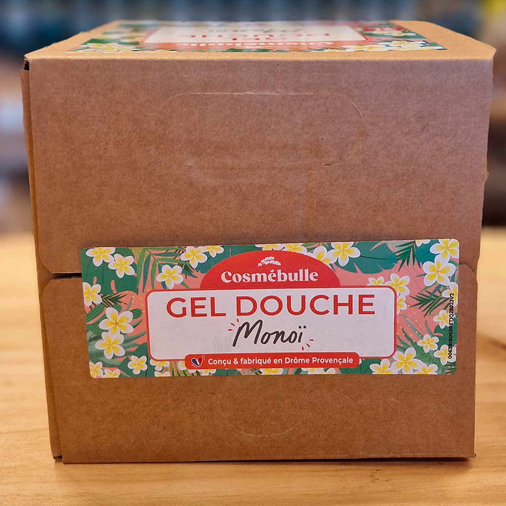 Gel Douche Monoï – Certifié bio – Format Économique 3L robinet