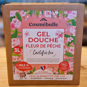 Gel Douche Fleur de Pêche Bio – Certifié COSMOS Organic – Format Économique 3L