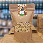 Sachet de noix de macadamia bio en vrac, emballage kraft écologique
