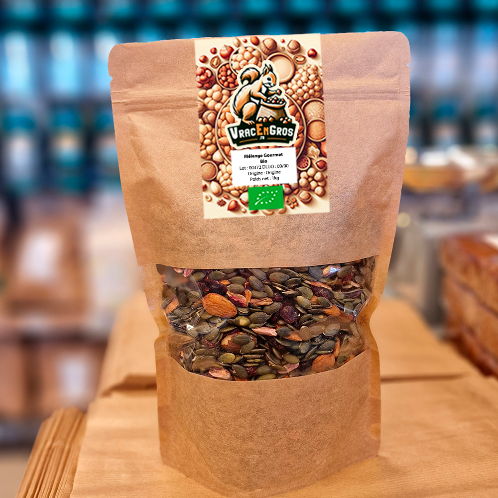 Mélange Gourmet biologique en sachet kraft
