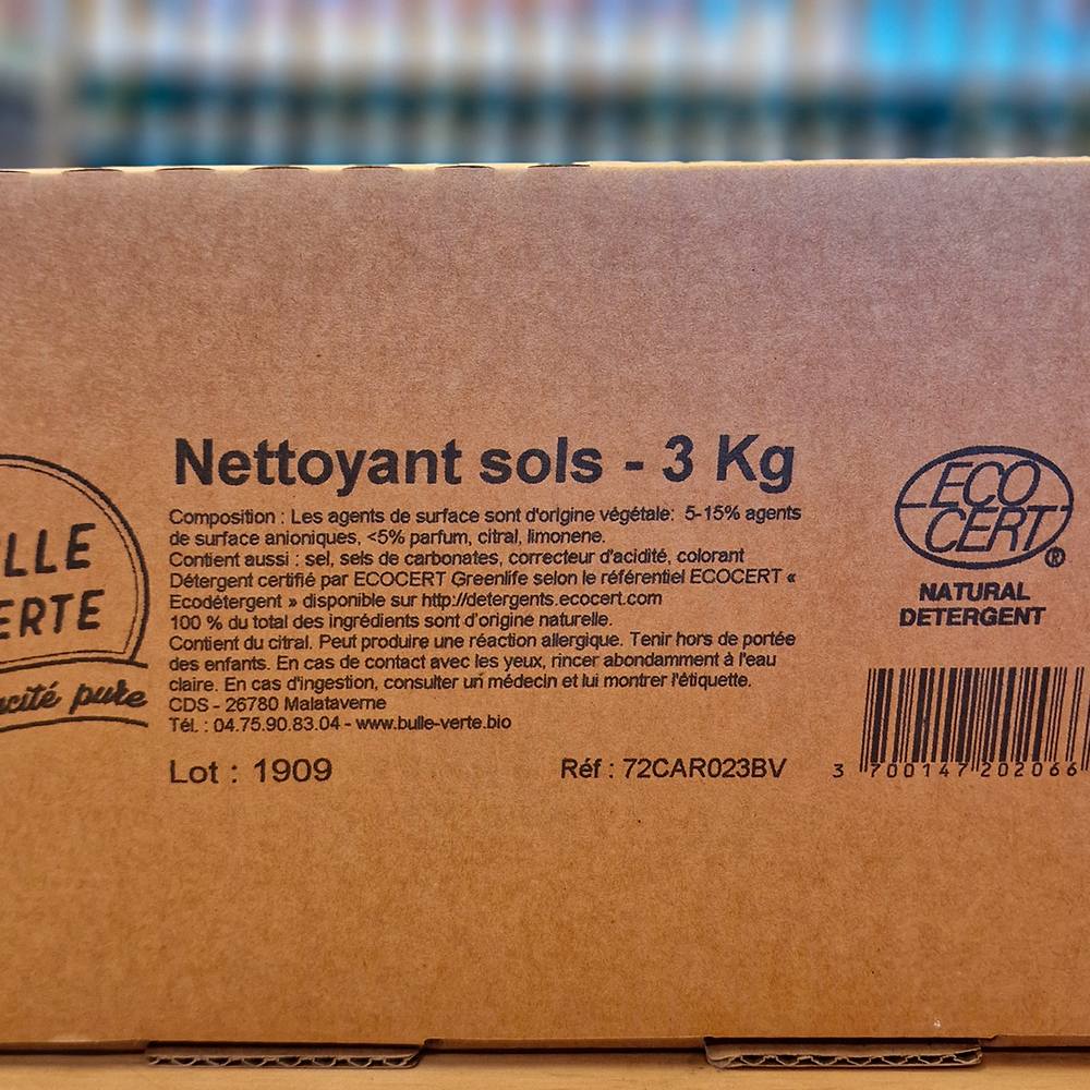 Nettoyant sols écologique en pastilles – Verveine – Bulle Verte – Vrac & zéro déchet