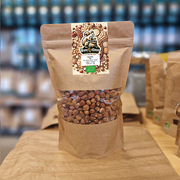 Sachet noisettes décortiquées bio en vrac, emballage kraft écologique