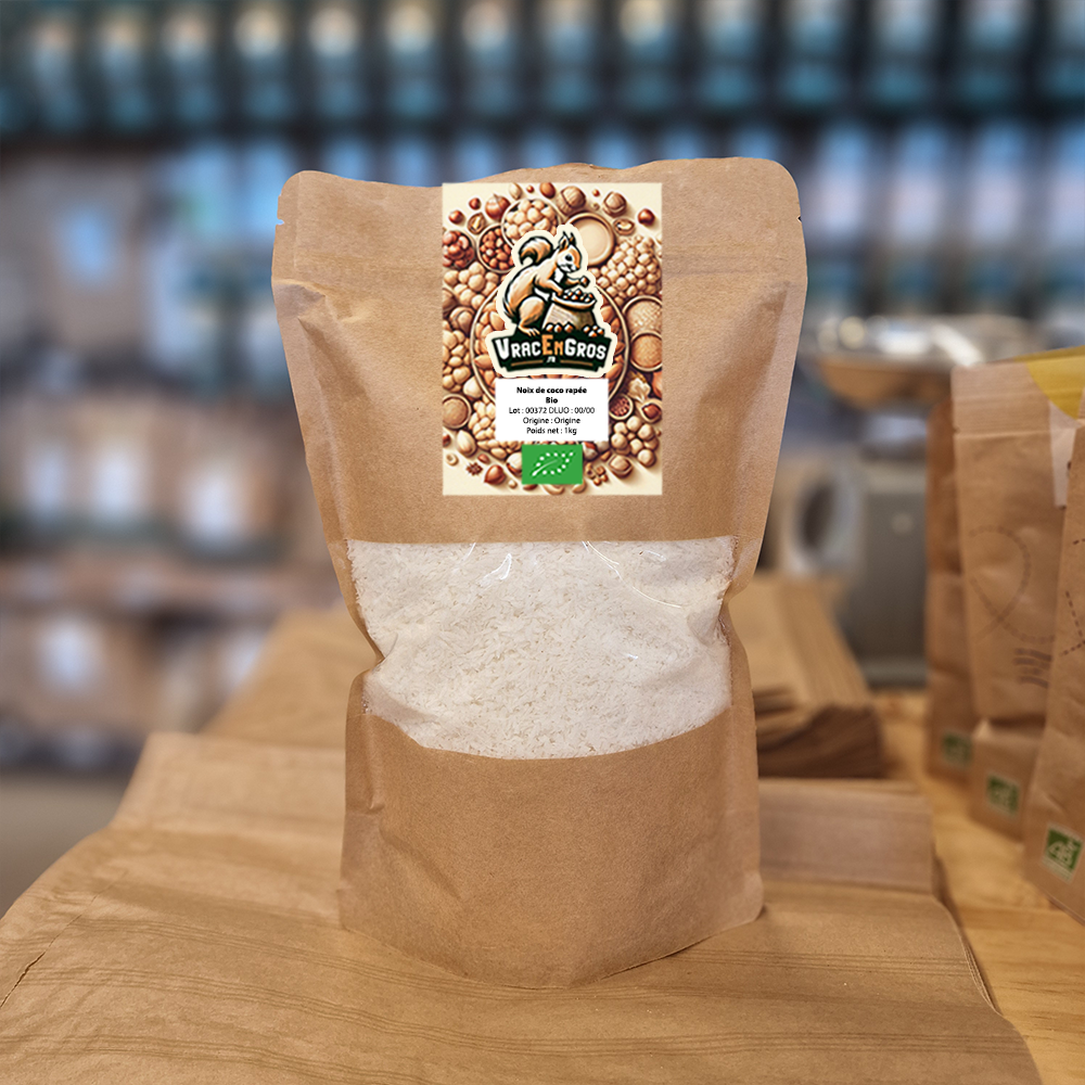Noix de coco râpée biologique en sachet kraft