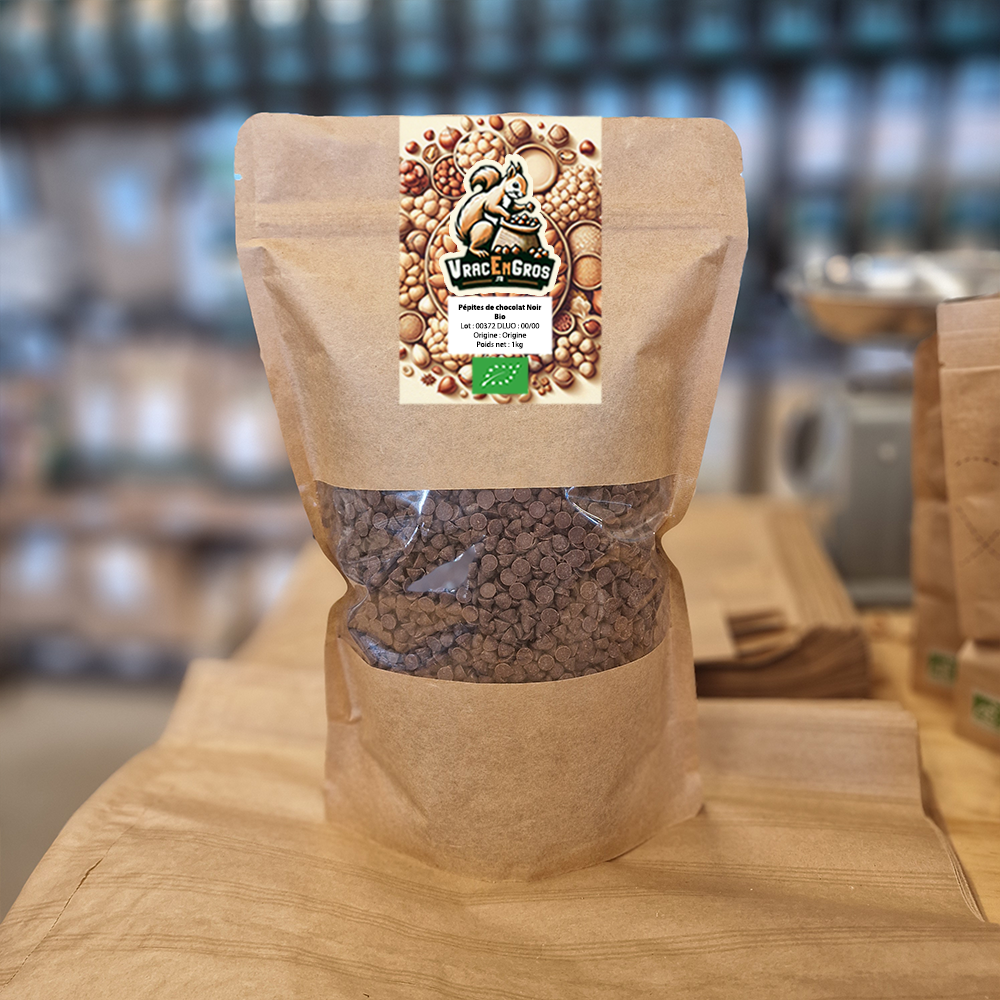 Pépites de chocolat 60% BIO EQUITABLE KAOKA en sachet kraft