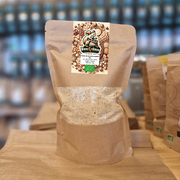 Poudre de noisette biologique en sachet kraft