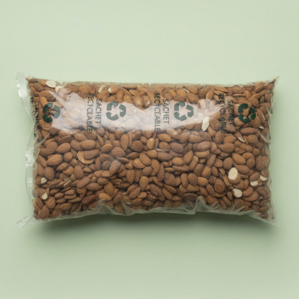 Amandes décortiquées biologiques en sachet recyclable 2,5 kg