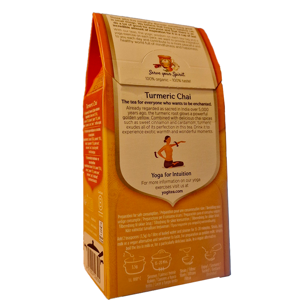 Infusion Turmeric Yogi Tea Biologique verso