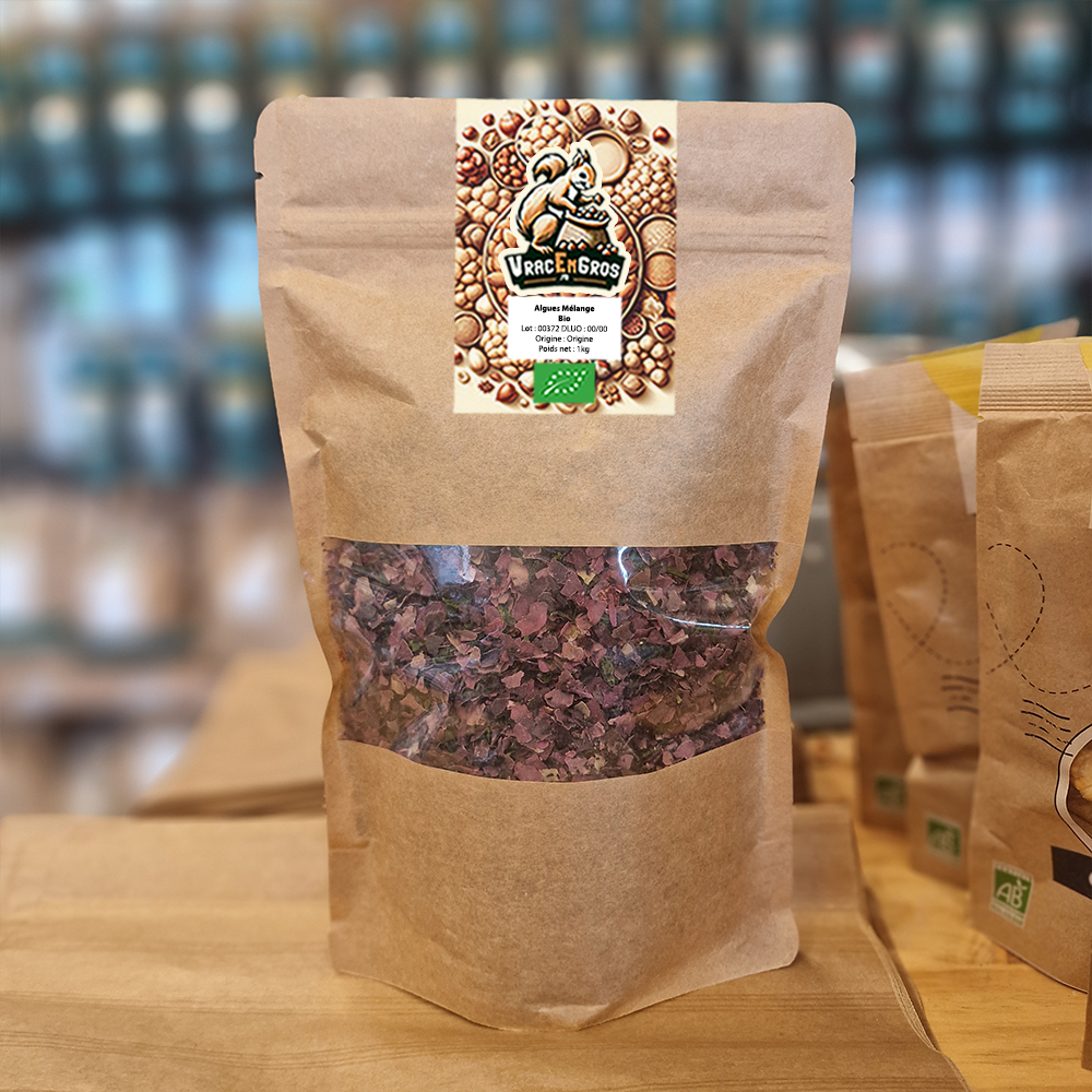 Mélange Océane Laitue de mer Dulse Nori en sachet raft biologique