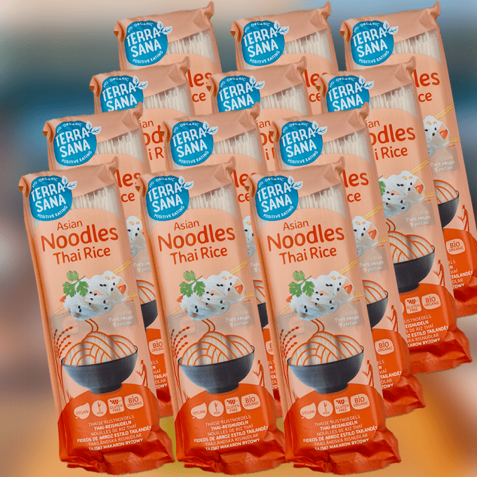 Noodles de riz thaïlandais Bio Sans gluten x12